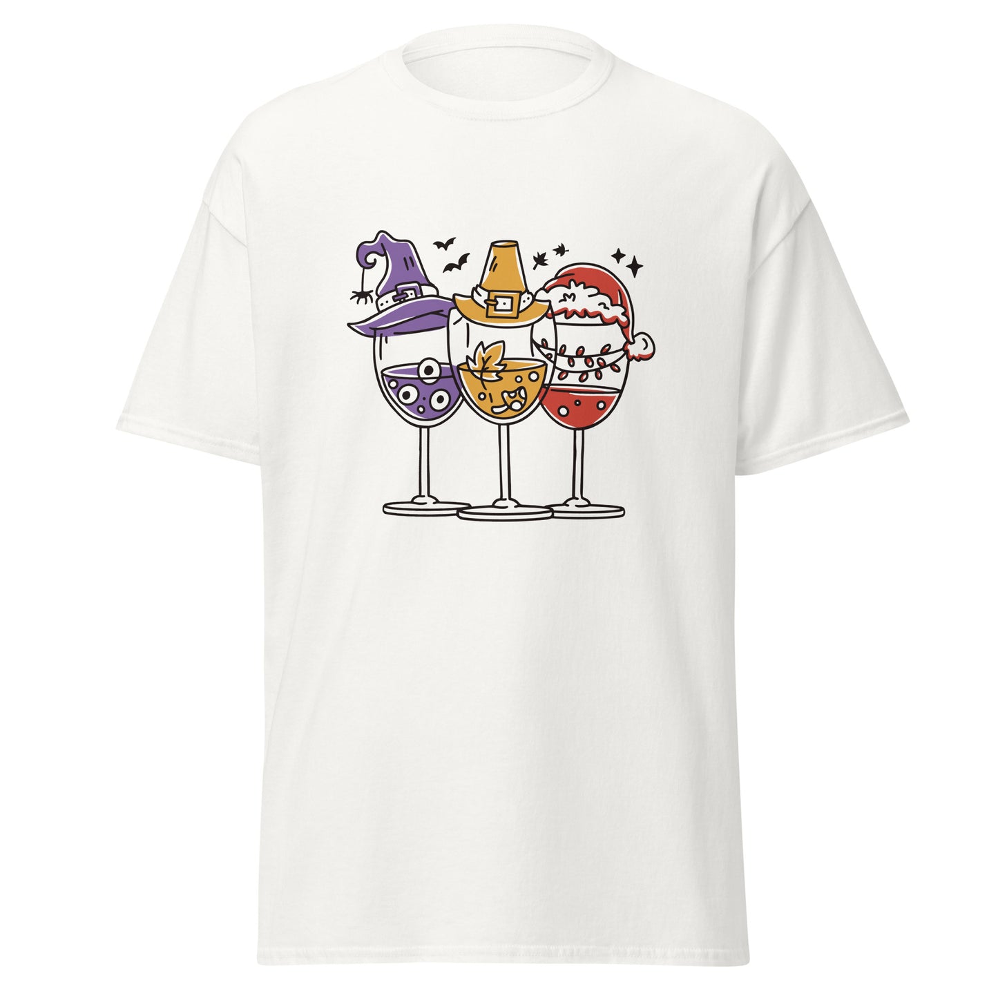 Holidays Wine Glasses T-Shirt