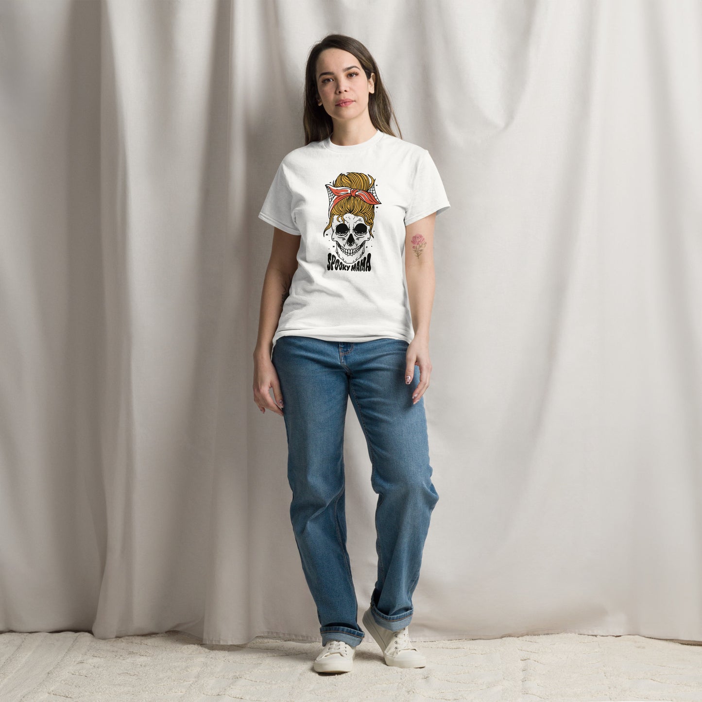 Spooky Mama Skull T-Shirt